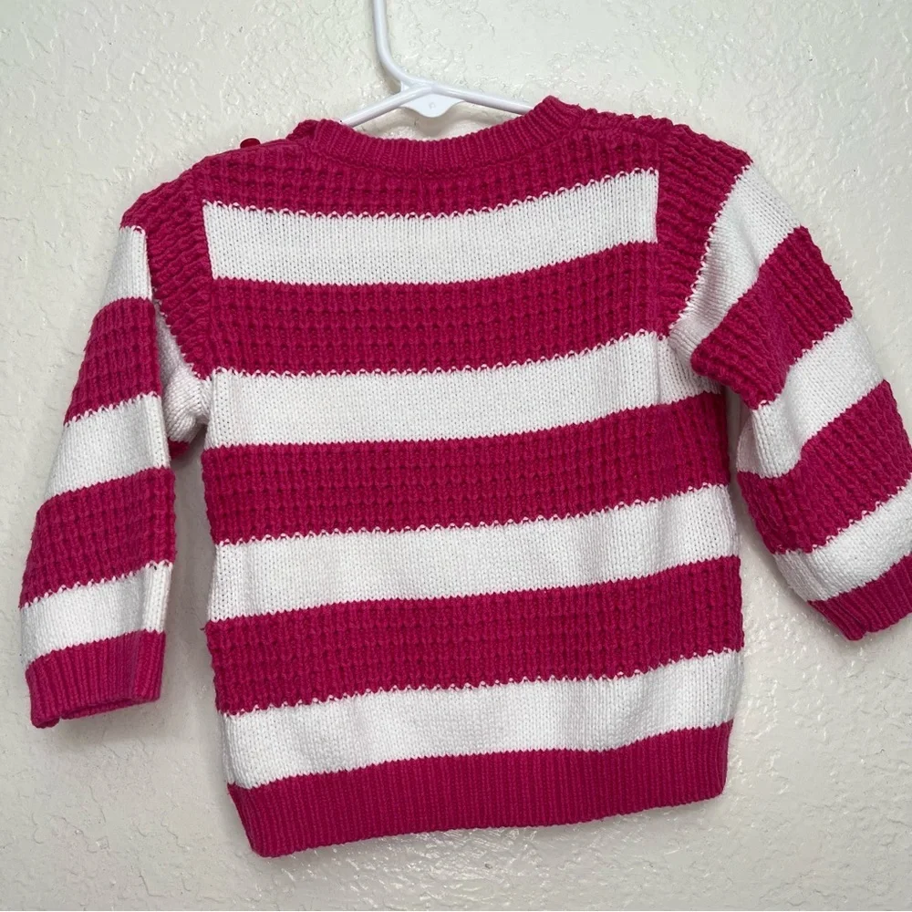 Childrens Place‎  Sweaters White Pink  Stripe Cotton